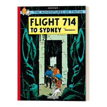丁丁历险记之714航班 英版 Flight 714 To Sydney The Adventures Of Tintin 英文原版儿童漫画