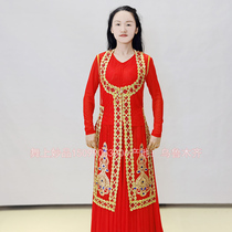 新疆维吾尔族民族表演舞蹈服饰春夏装女服装<em>舞台服装女</em>装长款马甲