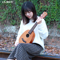 安德鲁23寸尤克里里男女生初学者乌克丽丽黑色ukulele小吉他