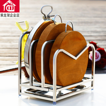 落地多功能不锈钢砧板架一体式案板厨房置物架锅盖架砧板架菜板架