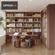 欧派书房全屋定制书柜客厅书房装修设计现代中式家用书柜定做官方