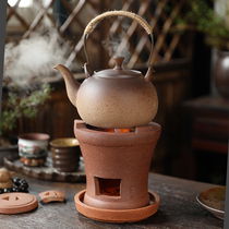 复古大号陶瓷烧水壶单个提梁粗陶壶电陶炉碳炉围炉煮茶壶家用