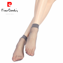 皮尔卡丹丝袜女短袜夏季超薄隐形脚尖透明女袜性感水晶丝袜PC3018