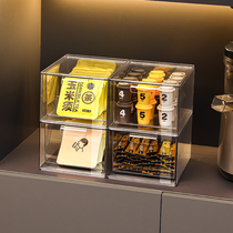 茶包收纳盒办公室茶水间咖啡零食亚克力展示架桌面茶具茶叶整理盒