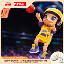 POPMART泡泡玛特 Molly x NBA BJD可动人偶收藏潮流玩具创意礼物