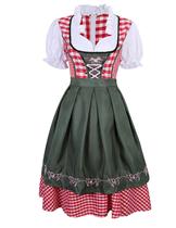 2pc/Set Traditional Dirndl German Bavarian Beer Girl Costume