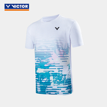 VICTOR/威克多羽毛球服比赛系列针织运动短袖T恤 T-40021
