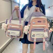 便宜小学生ins高中生风双肩包可爱好看韩版的初中生背包又女书包