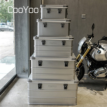 CooYoo&酷麦 铝镁合金重型 户外装备收纳箱 车载旅行整理储物箱子