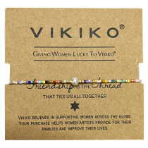 VIKIKO 新品缤纷彩 女生小众设计天然珍珠小手链饰品友谊礼物同款