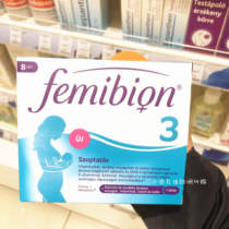 产妇专用黄金营养素德国femibion3段伊维安叶酸片DHA哺乳期8周量