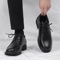 黑色皮鞋男春季商务正装大码45男士休闲鞋46英伦47上班工作男鞋48