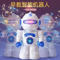 电动跳舞音乐机器人玩具 智能益智学习早教启蒙英语万向旋转会唱