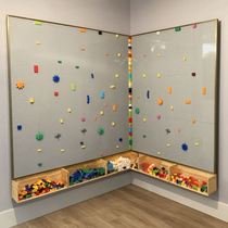 乐高积木墙面墙贴定制大颗粒底板上墙拼装玄关儿童房幼儿园玩具