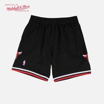 Mitchell&Ness公牛队97-98年客场SW复古球裤篮球NBA运动休闲短裤