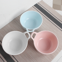 瓷江湖单耳陶瓷日式早餐碗牛奶布丁碗甜汤碗情侣水果沙拉碗焗饭碗