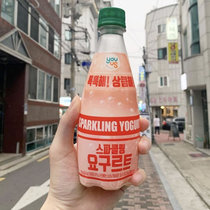 韩国YOUUS养乐多味汽水呱呱嘟乳酸菌含汽碳酸饮料夏季消暑400ml