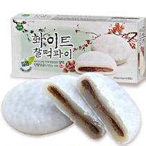 韩国进口零食品 韩美禾白色巧克力打糕210g红豆馅糯米传统糕点