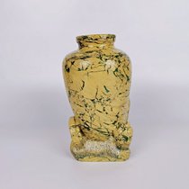 平安古董风水瓶四川雅安绿石雕刻器物摆件手工艺术玩杂项圆透推荐