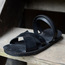 越南进口手工轮胎男士加厚底凉鞋拖鞋两用罗马夏季沙滩鞋时尚休闲