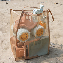 ins沙滩包儿童沙滩玩具收纳袋宝宝游泳大容量网格包成人单肩包