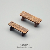 浪漫爱心凳子 怀旧小板凳模型 树脂工艺微景观摆件 桌面饰品 礼物