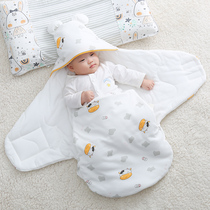 初生婴儿产房包被新生儿抱被蝴蝶襁褓睡袋纯棉春夏季薄款宝宝用品