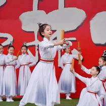 壮志少年行舞蹈服儿童国学汉服古典中国风少年志演出服开笔礼服装