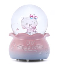 Hello Kitty限定联名款水晶球情侣玻璃水晶球音乐盒女生七夕节