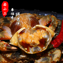 腌花盖螃蟹梭子蟹酱螃蟹腌飞蟹腌海鲜腌制泥螺生食酱海蟹东港水产