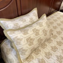 大尺寸天丝床盖三件套再生纤维素枕套柔软顺滑高奢品质单面铺床盖