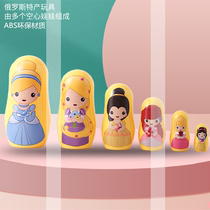俄罗斯风情套娃6层新款中国风公主女生可爱儿童益智玩具生日礼物