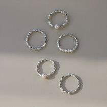 赛赛莉安闪耀碎银子天然淡水珍珠戒指环ins小众设计轻奢高级感女