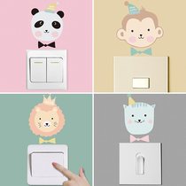 创意动物<em>开关贴插座贴</em>可爱冰箱橱柜装饰品贴画卡通儿童房随心贴纸