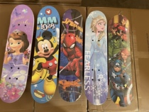 迪士尼儿童四轮滑板3-6岁8以上12专业板初学者男孩女生双翘滑板车