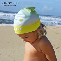 sunnylife儿童泳帽泳镜女童硅胶男童不勒头防水套装宝宝游泳装备