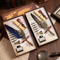 钢笔哈利波特周边羽毛欧式复古蘸水笔生日礼品盒伴手开学礼物
