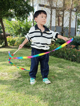 儿童彩色幼儿园表演出道具跳舞飘带棒七彩丝带舞蹈彩带艺术体操带