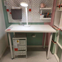 西安宜家 利蒙家用书桌办公桌 学生学习桌电脑桌子工作台员工大桌