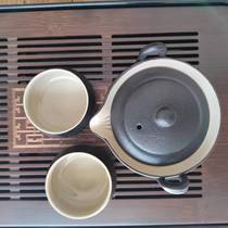 新款黑陶防烫手抓壶陶瓷过滤茶壶小号单壶粗陶器创意日式泡茶碗