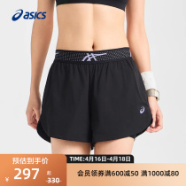 ASICS亚瑟士夏季新款女式吸湿快干跑步短裤弹力松紧抽绳运动短裤