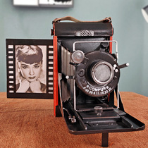 铁艺复古老式怀旧古董胶卷照相机模型相框收纳盒拍摄道具装饰摆件