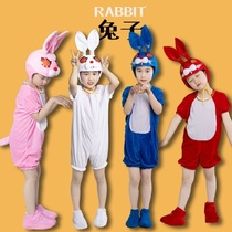 小兔子表演服六一儿童幼儿园小白兔动物舞蹈大灰狼兔子乖乖表演服