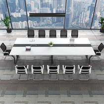 新品会议桌长桌简易创意办公室接待室工作台钢架洽谈4/6/8人会客