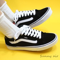Sunny现货 VANS黑白低帮经典款男鞋运动休闲帆布板鞋VN000SJVC4R
