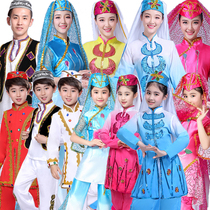 新款2021新疆舞蹈大摆裙回族演出服56女少数民族风表演服套装成人