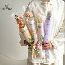 【心悠】母亲节心愿单支袋单只郁金香袋diy多支鲜花花束opp包装纸