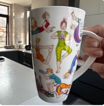 英国进口DUNOON丹侬骨瓷马克杯茶杯办公室陶瓷水杯大容量瑜伽礼物
