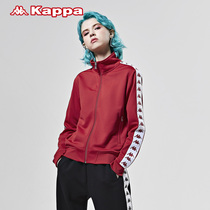 Kappa卡帕BANDA串标运动卫衣女2023冬季新款时尚休闲立领开衫外套