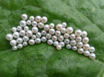 2-3-4-5mmDIY珍珠项链手链圆形强光天然淡水小珍珠打孔散颗粒单颗
